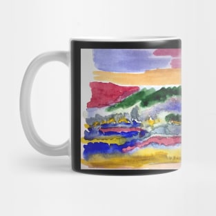 Abstract Tuscan Landscape Mug